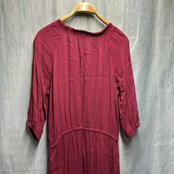GAP Rich Burgundy Dress size medium - Picture 6 of 8